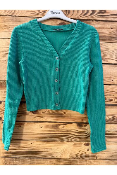 Sima Butik Women's Crop Cardigan