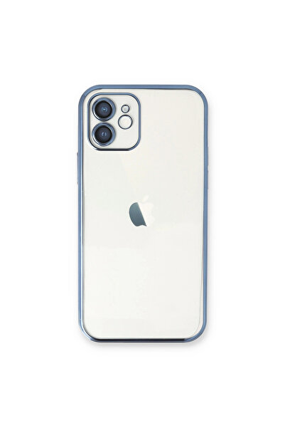 eco port iPhone 12 Case with Camera Protection Lens Silicone - Light Blue