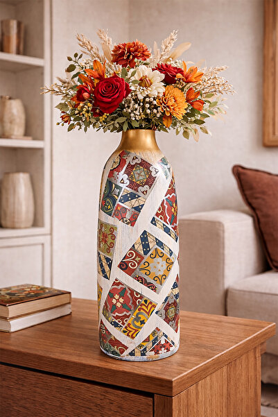 Hmydesign Dekoratif Seramik Vazo El Yapımı Modern Ev Dekoru – İris