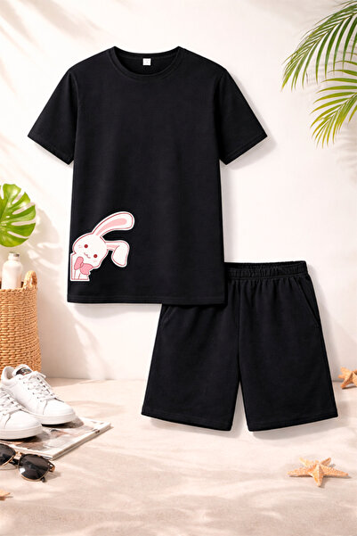 genosha Μπλουζάκι Σορτς Παιδικό Σετ 100% Βαμβάκι Άνετη Εφαρμογή Καθημερινό Χα...