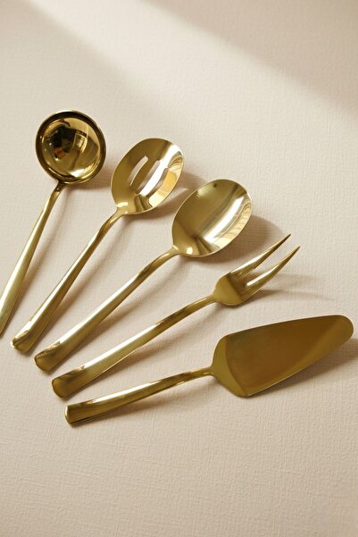 FARALYAHOME Luxury Service Set Gold 5 Pieces