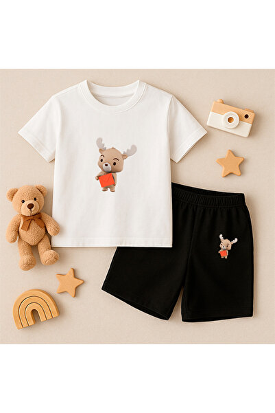 genosha Μπλουζάκι Σορτς Παιδικό Σετ 100% Βαμβάκι Άνετη Εφαρμογή Καθημερινό Χα...