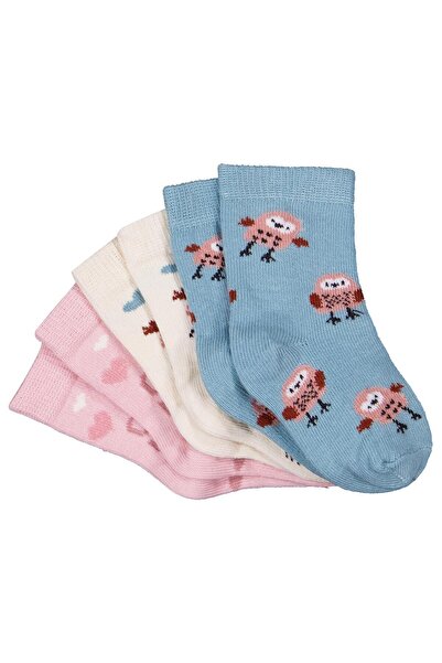 Civil Baby Сладък комплект от 3 чифта чорапи за 6-месечно момиченце - стандартен