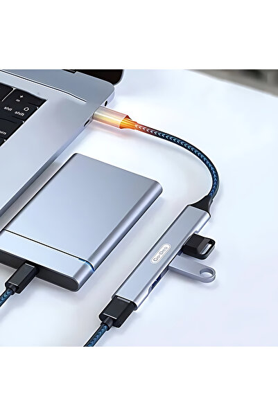 Go-Des موزع منافذ متعدد يو إس بي - تايب سي - 4 في 1 - USB-C - Hub Docking Sta...