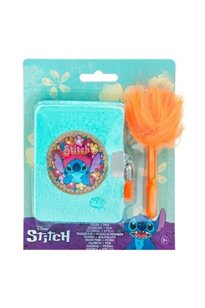 Avaleea Jurnal Stitch de pluș cu pix pufos, 11 cm, verde