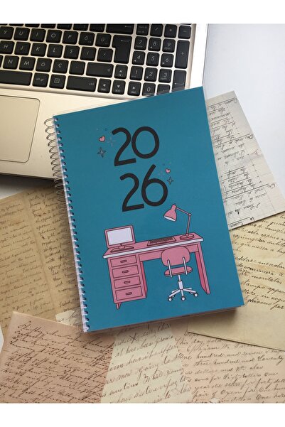 LaCerdaDizayn 2026 A5 Haftalık Ajanda-12 Aylık Mavi