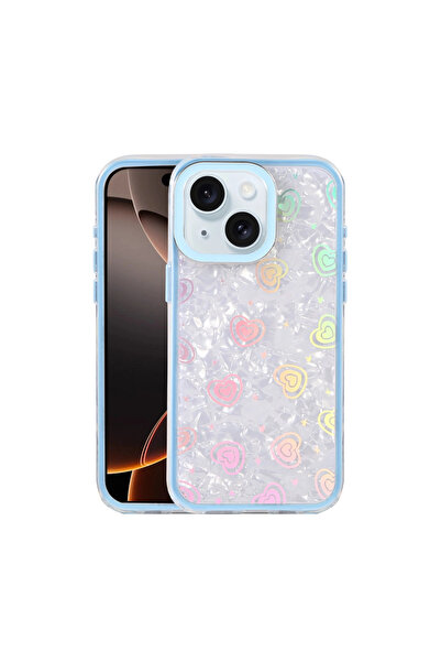 eco port iPhone 14 Lumi Patterned Cover - Blue