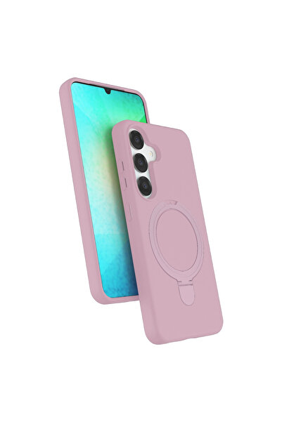 Marsilyan غطاء سامسونج جالاكسي S25 ريجال مع حامل ماج سيف - وردي فاتح