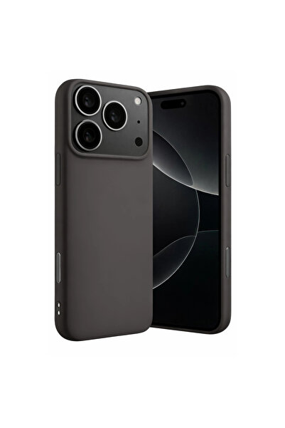 eco port آيفون 17 برو ماكس نانو سيليكون مخملي من الداخل - رمادي