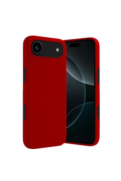 eco port آيفون 17 إير فيرست سيليكون - أحمر