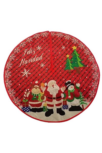 Avaleea Covoraș pentru bradul de Crăciun Moș Crăciun și Prietenii 90cm Roșu