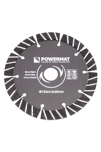 Powermat Disc diamantat pentru mașină de săpat șanțuri 133 x 20, Powermat, PM...
