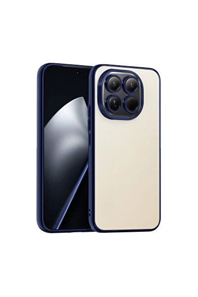 eco port Mi 15 Camera Protected Lens Silicone Case - Navy Blue