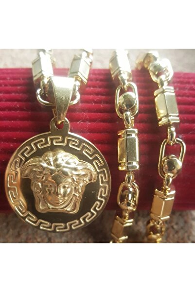 Mihasem Plated stainless steel chain and medallion