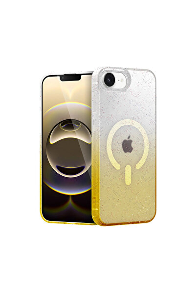 eco port iPhone 16E Pummel Shiny Magsafe Cover - Gold
