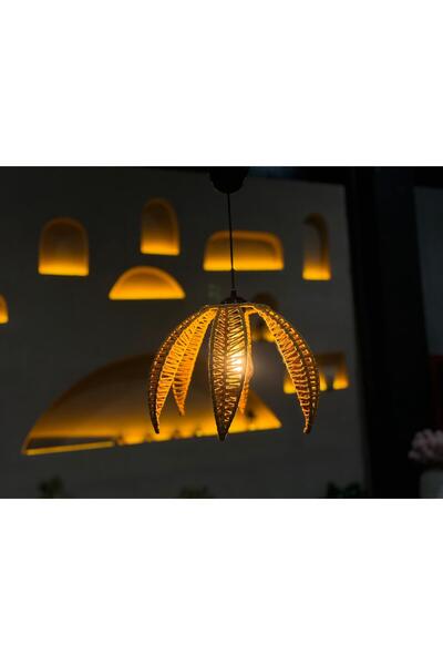 Ekodoğa Şemsiye Model Makrome İp Bohem Avize Kış Bahçesi Mekan Tasarım Çocuk ...