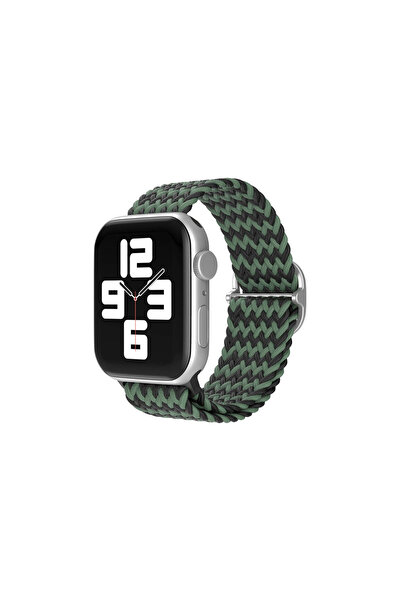 eco port Watch 38mm Compatible Strap (Not a Watch) - Zigzag Green-Black
