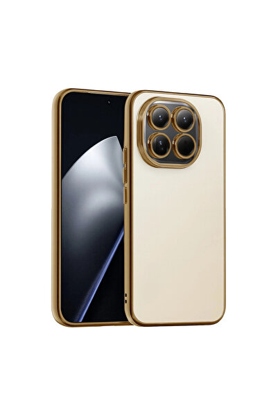 eco port Mi 15 Camera Protected Lens Silicone Case - Gold