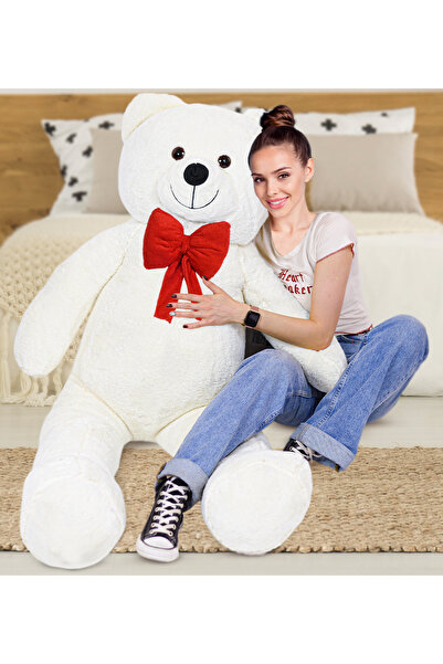 Pababo 140 Cm Kırmızı Papyonlu Büyük Ayıcık