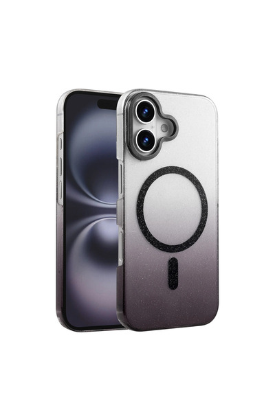 eco port iPhone 16 Glossy Magsafe Cover - Black