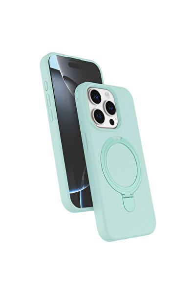 eco port iPhone 15 Pro Max Regal Magsafe Stand Cover - Aqua Green