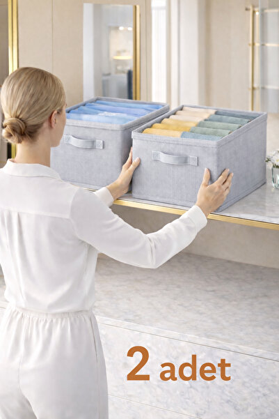 Lumtex Home Textile 2adet lüx-Dolap Içi Düzenleyici, Raf Düzenleyici, Katlana...