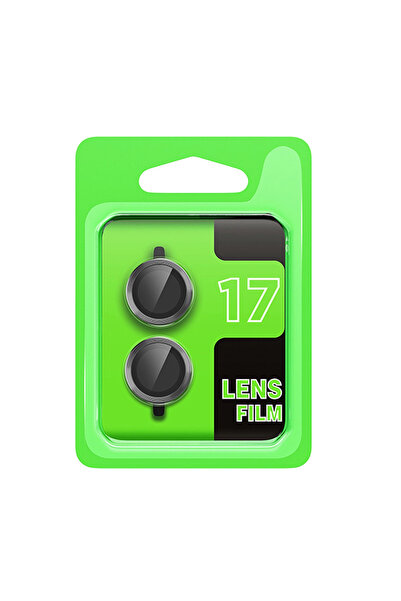 eco port عدسة كاميرا آيفون 17 ريز المعدنية - رمادية