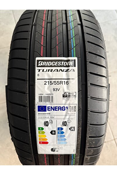 Bridgestone / 215/55R16 (TURANZA 6) 2025 YAZ LASTİĞİ