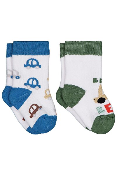 Civil Baby Beep Havlu 6- Set de 2 șosete pentru bebeluși - Standard 6 luni