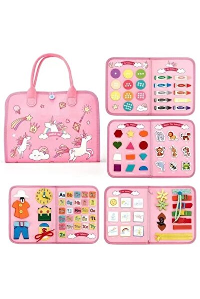 Avaleea Hartă textilă senzorială educațională Montessori cu elemente interactive