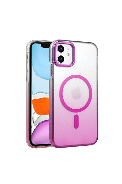 eco port غطاء آيفون 11 لامع متوافق مع ماج سيف - أرجواني