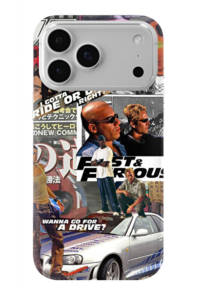 Multitronic حافظة شفافة مطبوعة بتصميم فاست آند فيوريوس متوافقة مع آيفون 17 برو