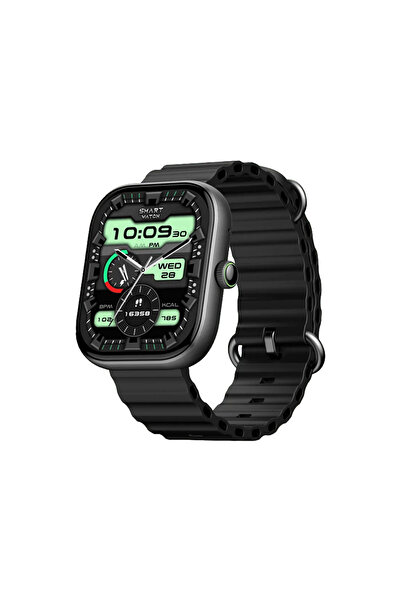 oraimo ساعة ذكية 6 سمارت هيلث إنسايت بشاشة 2.04 بوصة عالية الدقة - كروم