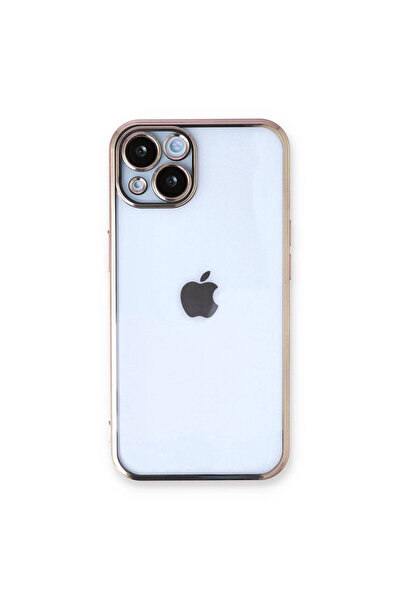 eco port iPhone 14 Case with Camera Protection Lens Silicone - Gold