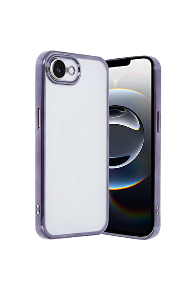 eco port iPhone 16E Case with Camera Protection Lens Silicone - Purple