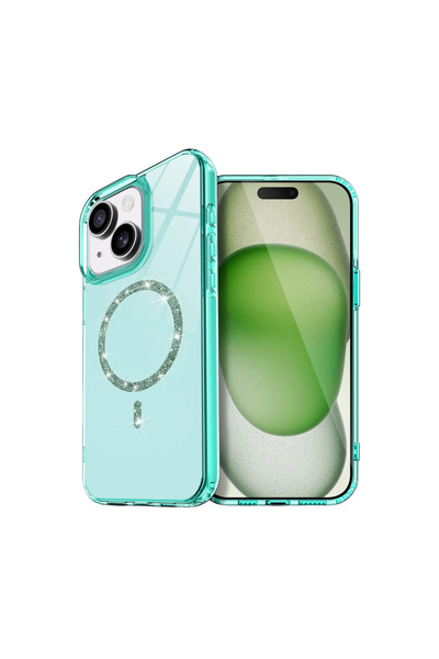 eco port غطاء آيفون 13 لايف دايموند ماجسيف - أخضر