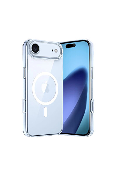 eco port غطاء ماج سيف شفاف صلب لهاتف آيفون 17 إير كومبو - شفاف