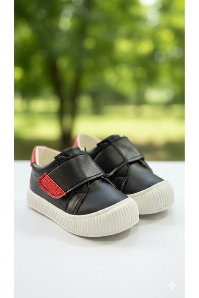 ÖZDE shoes حذاء رياضي للأطفال من الجنسين بقاعدة حرارية مرنة ومخيطّة وشريط فيل...