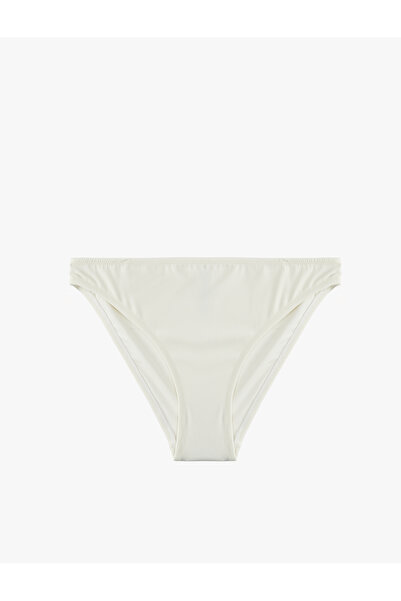 Koton Matte Fabric Standard Waist Bikini Bottom