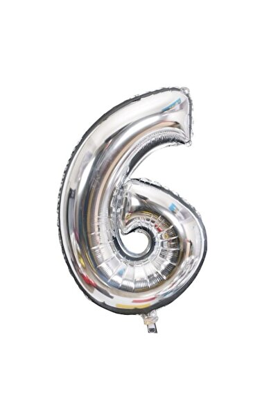 Avaleea Balon din folie numărul 681 cm Pentru aer sau heliu Argintiu