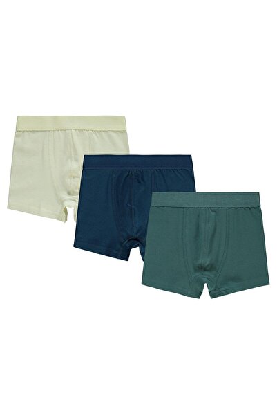 Civil Boys Σετ Μπόξερ 3 τεμαχίων σε απαλά χρώματα για ηλικίες 2-10 ετών - Τυπ...