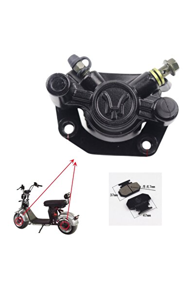 OEM Etrier cu placute pentru scuter electric Citycoco Harley Chopper roti lat...