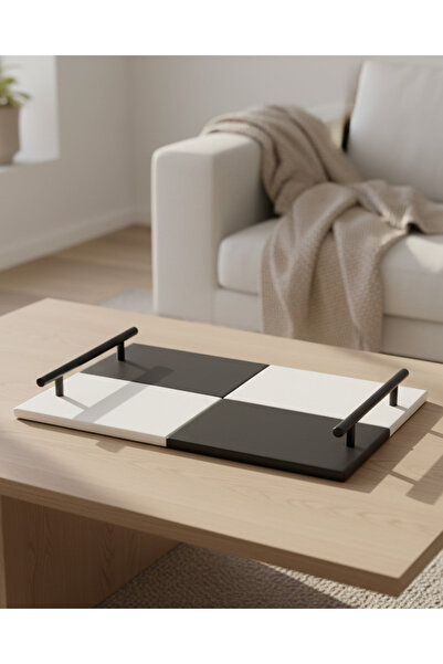 REDTAG Black And White Monochrome Tray