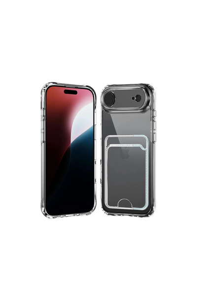 eco port حافظة آيفون 17 إير كارت شفافة من السيليكون - شفافة