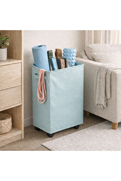 OEM Set antrenament acasa, benzi elastice, rola automasaj, saltea yoga, albastru