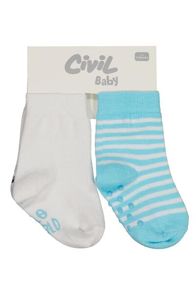 Civil Baby مجموعة جوارب هالو وورلد المضادة للانزلاق للأطفال من 2 قطعة مناسبة ...
