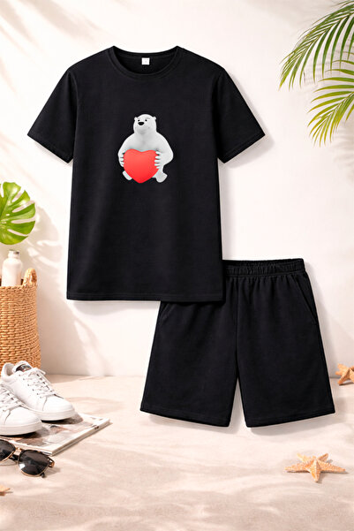 genosha Μπλουζάκι Σορτς Παιδικό Σετ 100% Βαμβάκι Άνετη Εφαρμογή Καθημερινό Χα...