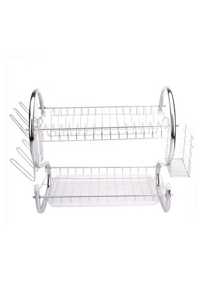 Generic 2 Tiers Dish Rack Silver