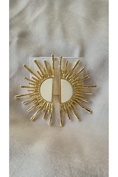 Çelik Yarım ay büyük küpe