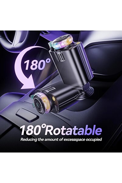 Generic 5 in 1 Retractable Car Charger with Starlight